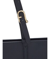 FURLA AVA Geantă mare de cumpărături din piele albastru cerneală+albastru cerneală int. - Genți femei - 3