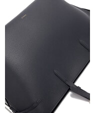 FURLA AVA Geantă mare de cumpărături din piele albastru cerneală+albastru cerneală int. - Genți femei - 6