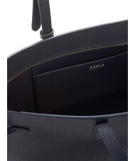 FURLA AVA Geantă mare de cumpărături din piele albastru cerneală+albastru cerneală int. - Genți femei - 7