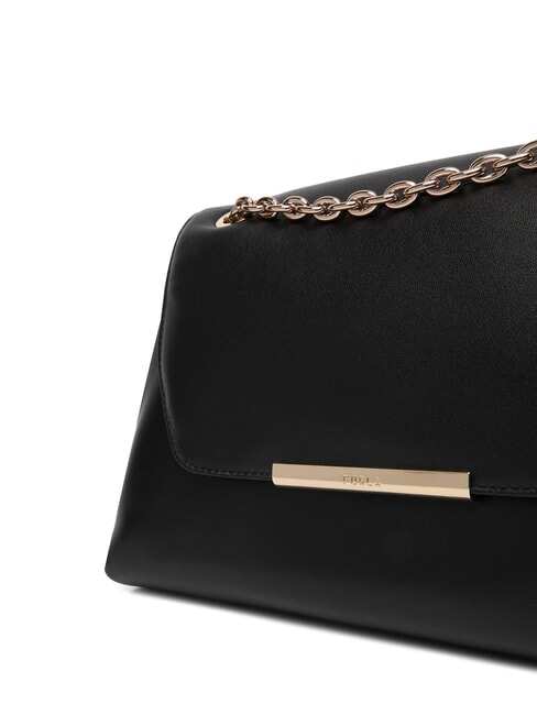 NADIA Geantă de umăr, geantă crossbody din piele nappa negru - Genți femei