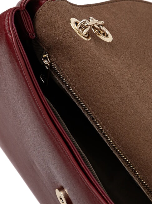 NADIA Geantă de umăr, geantă crossbody din piele nappa rubin - Genți femei