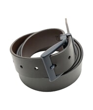 CERRUTI REVERSIBLE Curea din piele cu două fețe negru/maro închis - Curele - 4