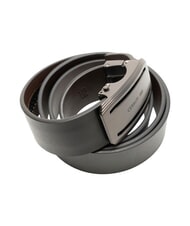 CERRUTI 1881 Curea reversibilă din piele negru/maro închis - Curele - 3