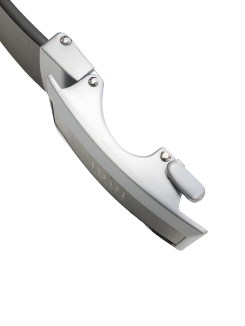 1881 Curea din piele cu două fețe negru/maro închis - Curele