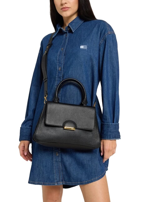 TALEA Geantă mini servietă din piele negru - Genți femei