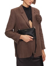 COCCINELLE BEST CROSSBODY Geanta mini din piele pulpă roz - Genți femei - 4