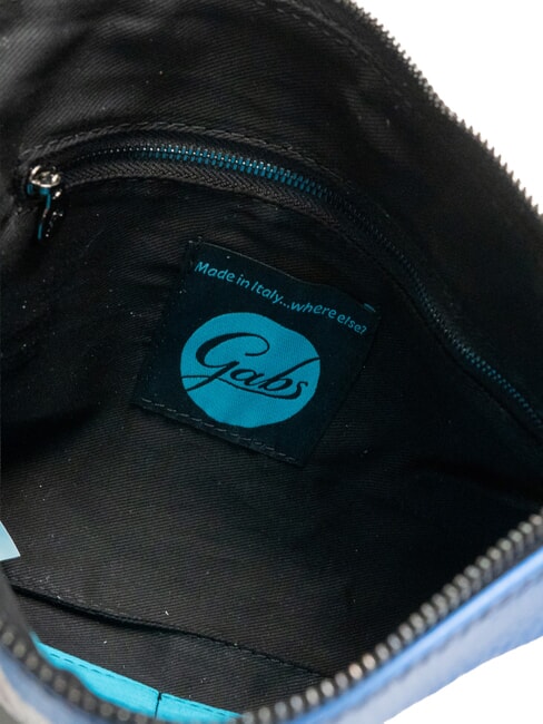 BEYONCE Geantă de mână din piele ușă albastră - Genți femei