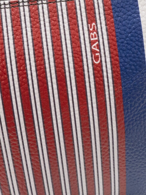 BEYONCE Geantă de mână din piele linii de foc + cerneală albastră - Genți femei