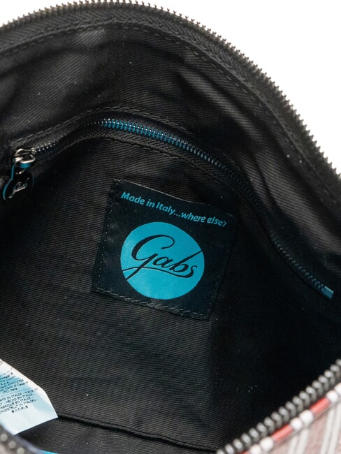 BEYONCE Geantă de mână din piele linii de foc + cerneală albastră - Genți femei