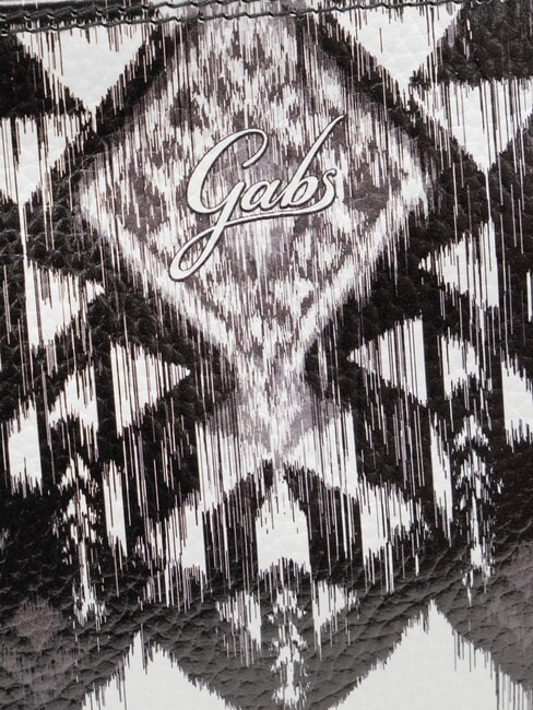 BEYONCE Geantă de mână din piele Tonuri aztece de alb/negru - Genți femei