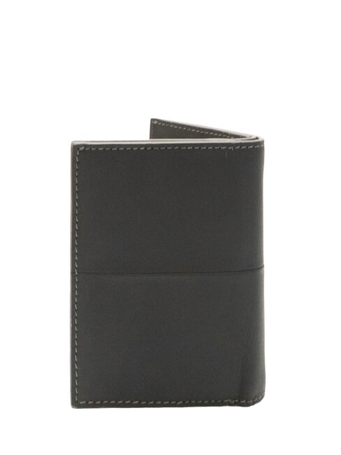 CERRUTIS Portofel vertical din piele negru - Portofele bărbați