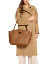 COCCINELLE LIYA Geantă de umăr din piele ciocănită CUIR - Genți femei - 4