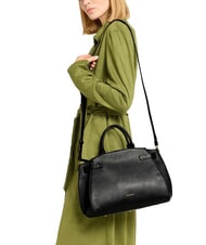 COCCINELLE KLICHE Geanta din piele cu bareta de umar negru - Genți femei - 4