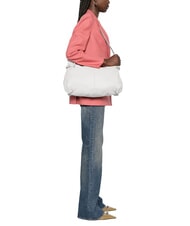 COCCINELLE ABIGAIL Geantă de umăr Crescent alb - Genți femei - 4
