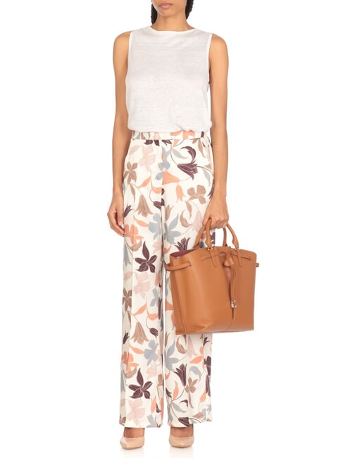 FLORES Geantă medie din piele ciocănită CUIR - Genți femei