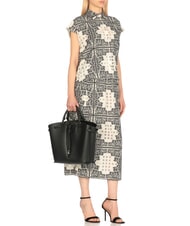 COCCINELLE FLORES Geantă medie din piele ciocănită negru - Genți femei - 5