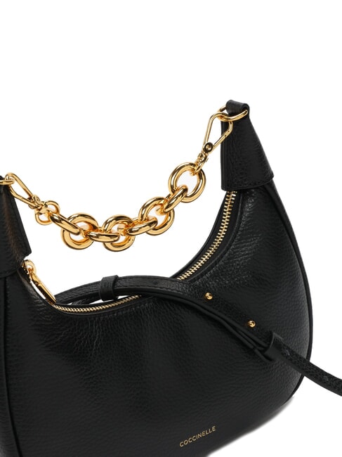 ISIDE Geantă de umăr din piele cu curea de umăr negru - Genți femei