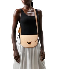 COCCINELLE DEW Geanta de umar din piele ciocanita răsărit - Genți femei - 4