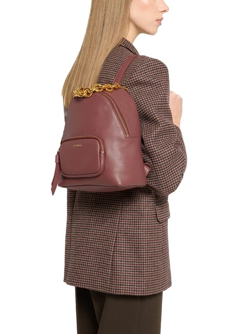 FENIX Rucsac mic din piele coniac - Genți femei