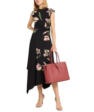 COCCINELLE ALBA Geanta de umar din piele ciocanita oală - Genți femei - 4