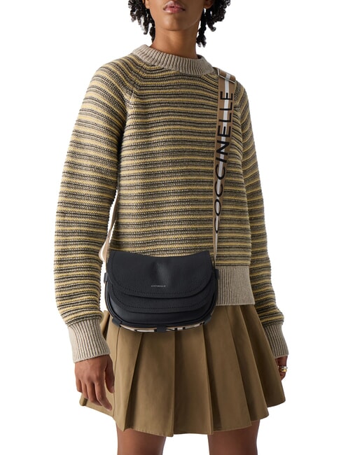 RAQUEL S Geanta mini de umar, din piele noir/cuir - Genți femei