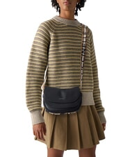 COCCINELLE RAQUEL S Geanta mini de umar, din piele noir/cuir - Genți femei - 4