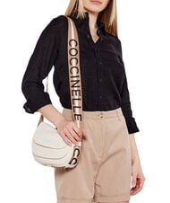 COCCINELLE RAQUEL S Geanta mini de umar, din piele alb/piele - Genți femei - 4