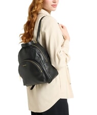 COCCINELLE ALPHA Rucsac din piele ciocanita cu buzunar oală - Genți femei - 4