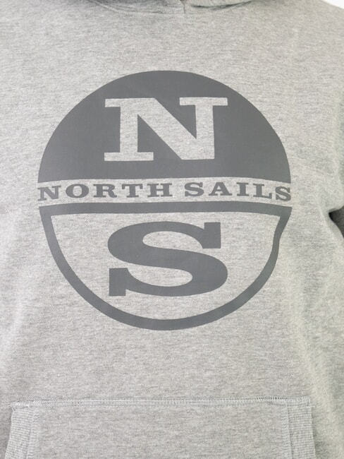 LOGO Hanorac cu buzunar melange gri mediu - hanorace