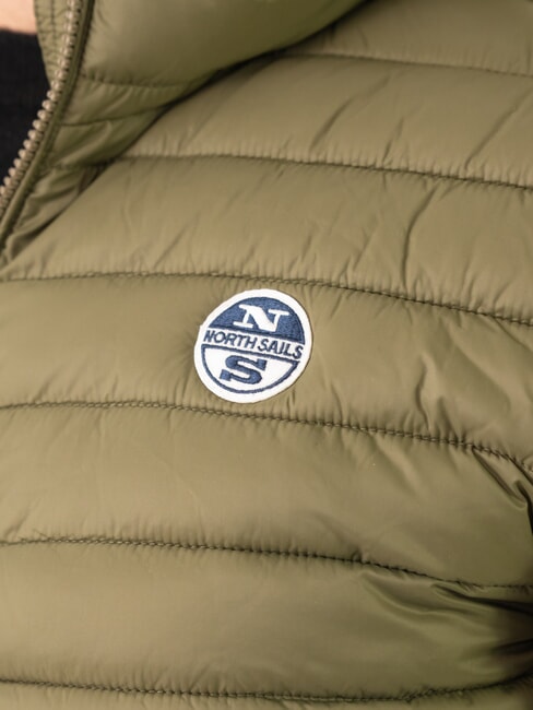 PADDED Jachetă căptușită cu glugă verde iederă - Jachete pentru bărbați