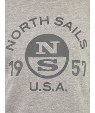 NORTH SAILS LOGO Hanorac cu guler rotund și imprimeu maxi melange gri mediu - hanorace - 3