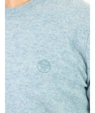 NORTH SAILS N|S Pulover cu guler rotund și broderie cu logo albastru prăfuit - Pulovere pentru bărbați - 3