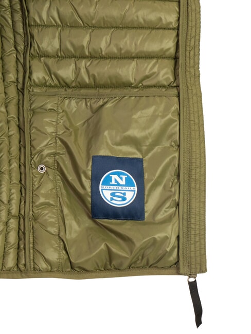 PADDED Jachetă căptușită cu glugă verde iederă - Jachete pentru bărbați