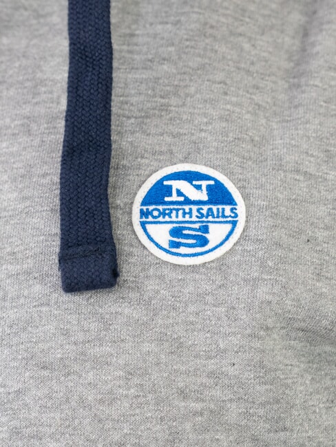 PATCH Hanorac cu fermoar complet melange gri mediu - hanorace