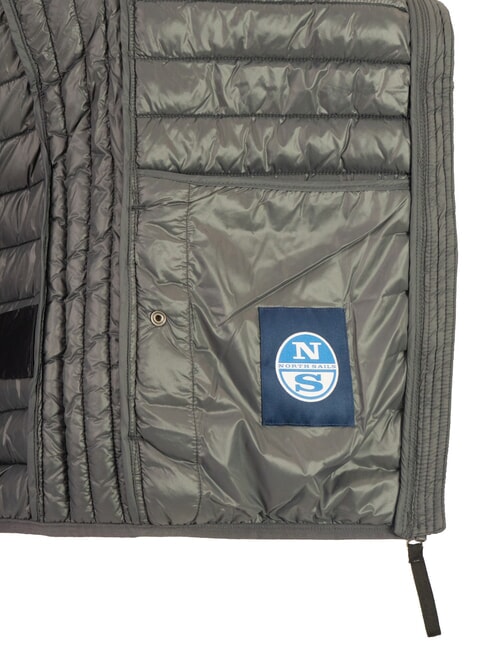 PADDED Jachetă căptușită cu glugă asfalt - Jachete pentru bărbați