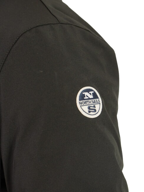 SOFTSHELL Jachetă bomber cu glugă negru - Geci de bărbați