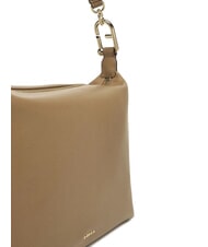 FURLA TONIE Geantă de umăr din piele cu curea de umăr caramel - Genți femei - 4