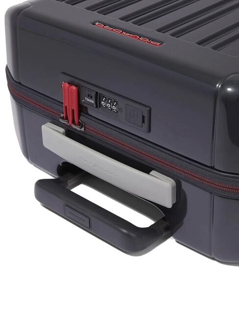 PQ-LIGHT Cărucior de cabină ultra subțire gri/rosu - Bagaje de mână