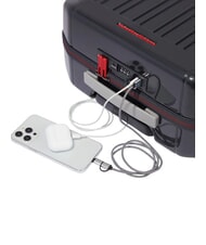 PIQUADRO PQ-LIGHT Cărucior de cabină ultra subțire gri/rosu - Bagaje de mână - 4