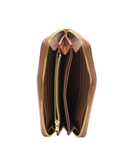 BRACCIALINI BASIC Portofel din piele cu fermoar maro - Portofele femei - 2