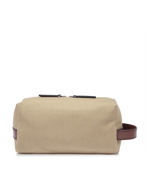 STORY Trusă de frumusețe din piele și pânză maro ruteniu natural/închis - Truse de toaletă