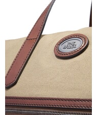 THE BRIDGE STORY Geantă mică de voiaj din piele și material textil maro ruteniu natural/închis - Genți de voiaj - 4