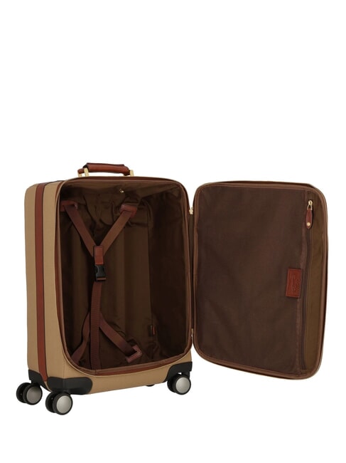 STORY Cărucior pentru bagaje de mână natural / maro abb. aur - Bagaje de mână