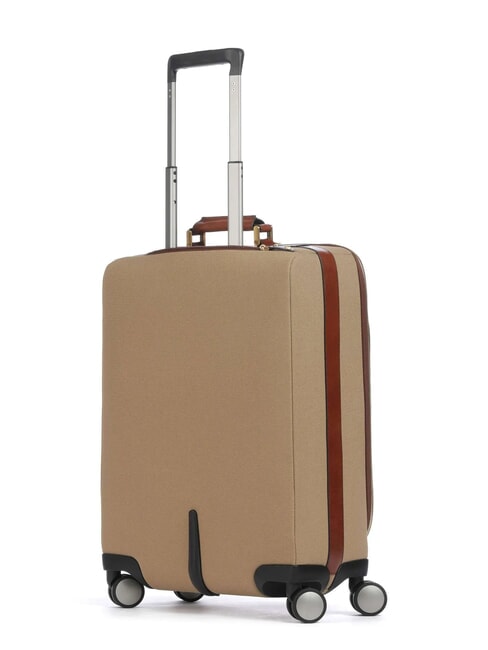 STORY Cărucior pentru bagaje de mână natural / maro abb. aur - Bagaje de mână