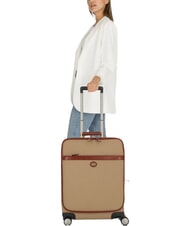 THE BRIDGE STORY Cărucior pentru bagaje de mână natural / maro abb. aur - Bagaje de mână - 7