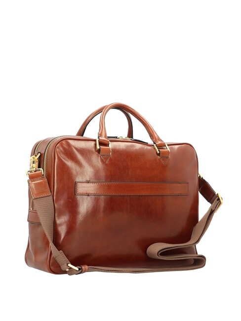 STORY UOMO Servietă din piele pentru laptop de 15" BROWN - Serviete birou