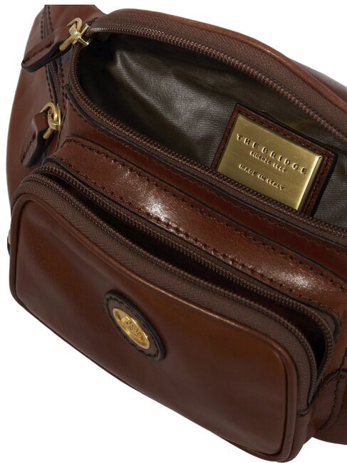 STORY UOMO Borsetă din piele BROWN - Borsete de brâu