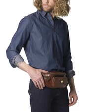 THE BRIDGE STORY UOMO Borsetă din piele BROWN - Borsete de brâu - 5