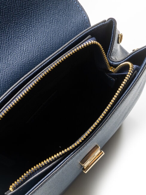 MARIANNE Rucsac din piele albastru - Genți femei