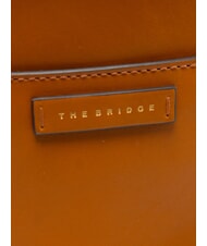 THE BRIDGE CECILIA Curea de umăr din piele Cognac / Aur - Genți femei - 3